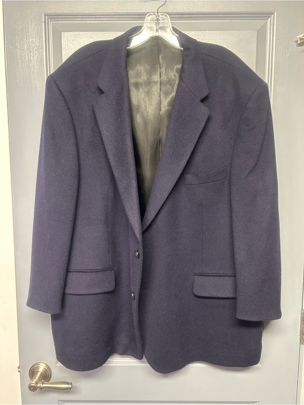 PBM Men’s 100% Camel Hair blazer. Navy size 50R Classic!
